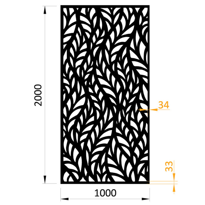 Designový plech, vzor 1295, 1000x2000x2,5mm, I PFL25.1295