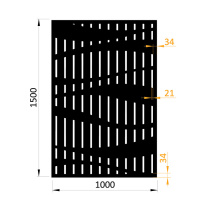 Designový plech, vzor 9342, 1000x1500x2,0mm, PFL150.9342